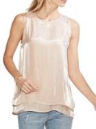 Vince Camuto Oasis Bloom Overlay Blouse