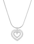 Swarovski Circle Heart Pendant Necklace