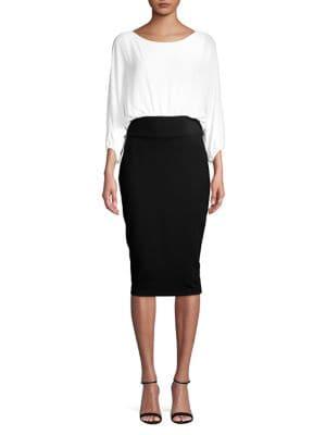 Bailey 44 Two-tone Sheath Dress