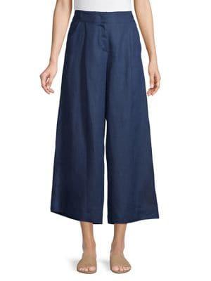 Marella Linen Wide-leg Pants