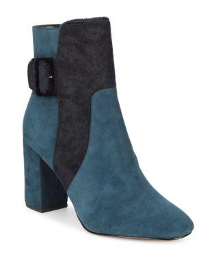 Avec Les Filles Randall Suede And Dyed Calf Hair Boots