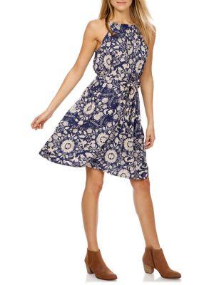 Lucky Brand Sleeveless Floral Dress