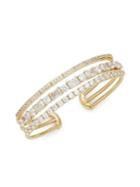 Nadri Goldtone & Crystal Cuff Bracelet