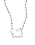 Alex Woo Little Signs Sterling Silver Flying Pig Necklace
