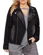 Addition Elle Love And Legend Denim Moto Jacket