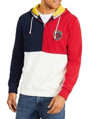 Nautica Fashion Blocked Pullover Hoodie