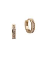 Lauren Ralph Lauren 2-pair Crystal Goldtone Huggie Earrings