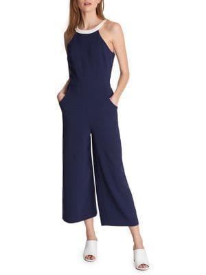 Karl Lagerfeld Paris Wide-leg Cropped Jumpsuit