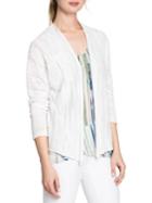 Nic+zoe Striped Open Front Cardigan