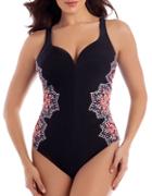 Miraclesuit Printed Sleeveless One-piece Swimsuit
