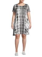Lord And Taylor Separates Plus Tie-dye Shift Dress