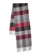 Black Brown Buffalo Check Cashmere Scarf