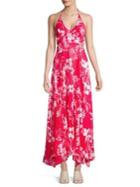 Free People Lillie Cutout Strappy Printed Maxi Dress