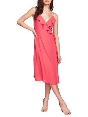 1.state Flounce Wrap Slip Dress