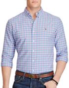 Polo Big And Tall Classic-fit Plaid Cotton Oxford Shirt
