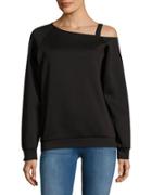 Necessary Objects Cold-shoulder Sweatshirt