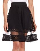 Design Lab Lord & Taylor Mesh A-line Skirt