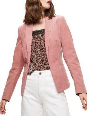 Miss Selfridge Open-front Corduroy Blazer