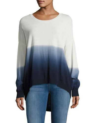 Design Lab Lord & Taylor Ombre Crewneck Sweater