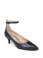 Franco Sarto Dolce Snake-embossed Leather Kitten Pumps