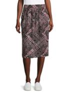 Lord & Taylor Petite Moroccan Tile Knee-length Skirt