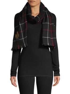 Lauren Ralph Lauren Plaid Logo Scarf