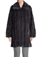 Jones New York Faux-fur Quilted Coat