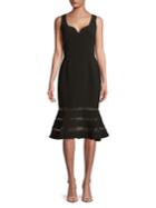 Adelyn Rae Sleeveless Mesh-hem Dress
