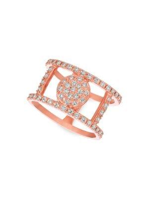 Morris & David 14k Rose Gold & 0.75 Tcw Diamond Ring