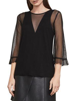 Bcbgmaxazria Ashleigh Mixed-media Top