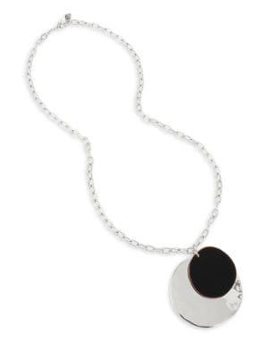 Robert Lee Morris Soho Circle Double Pendant Necklace