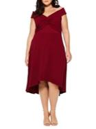 Quiz Curve Plus Twist-front High-low Dress
