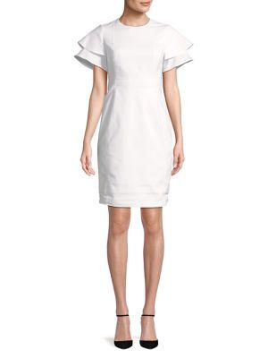 Calvin Klein Tiered-sleeve Sheath Dress