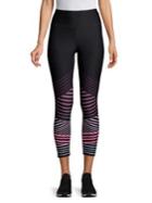 Calvin Klein Performance Striped High-waist Leggings