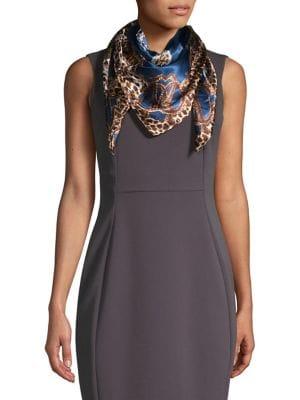 Wdny Animal Printed Square Scarf