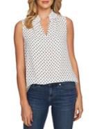 Cece Dotted Sleeveless Top