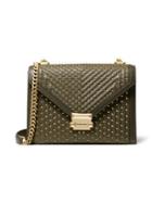 Michael Michael Kors Whitney Studded Leather Crossbody Bag