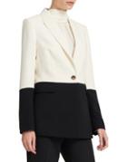 Donna Karan Colorblock Long Jacket