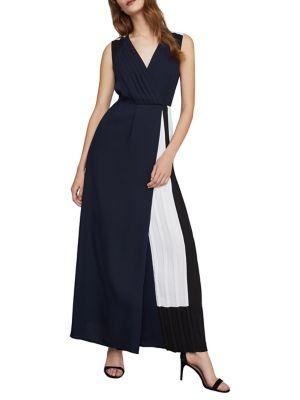 Bcbgmaxazria Colorblock Faux Wrap Jumpsuit