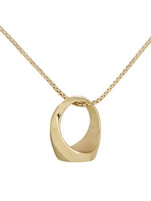 French Connection Signature Ring Pendant Necklace