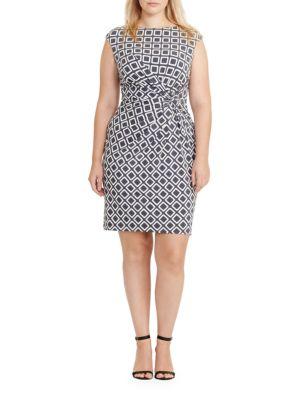 Lauren Ralph Lauren Geometric Printed Jersey Dress