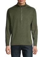 Hawke & Co Space Dye Half-zip Tech Jersey Top