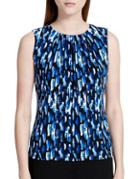 Calvin Klein Pleated Abstract Top