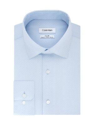 Calvin Klein Printed Regular Fit Dress Shirt