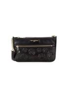Karl Lagerfeld Paris Bouquet Floral Leather Shoulder Bag