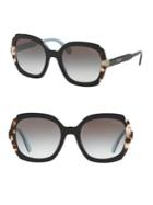 Prada 54mm Contrast Rounded Square Sunglasses