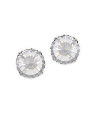 Vince Camuto Crystal Micro Pave Bezel Stud Earrings