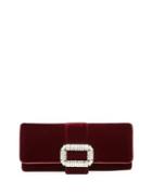 Karl Lagerfeld Paris Merlot Velvet Handbag