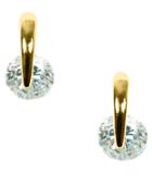 Givenchy Goldtone And Crystal Stud Earrings