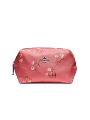 Coach Small Floral Boxy Cosmetic Pouch